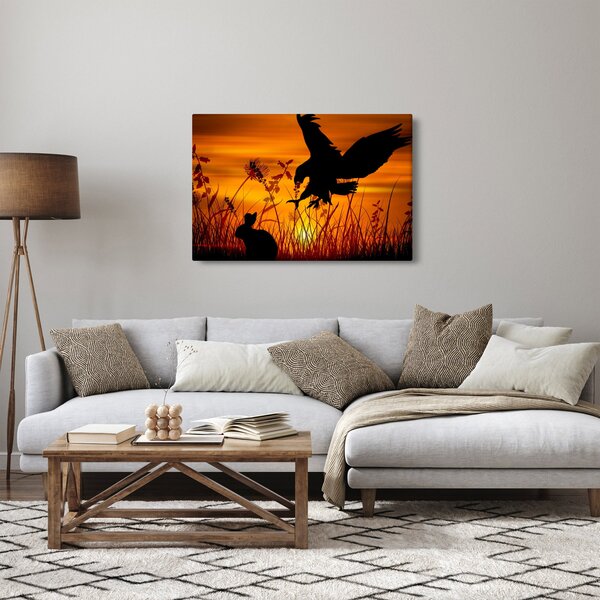 A ragadozó sziluettjének képe (90x60 cm)