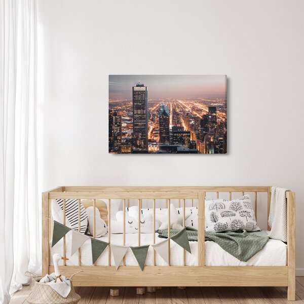 Fényes metropolisz képe (90x60 cm)