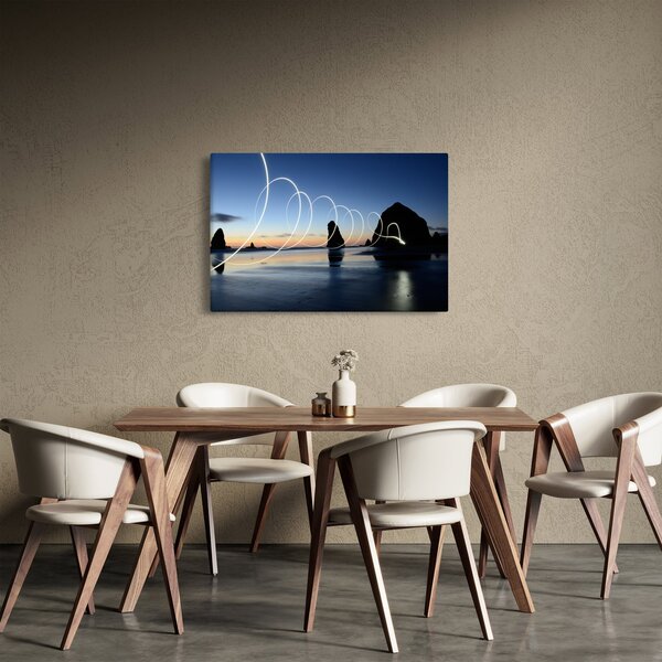 Kép - tengerpart naplementekor (90x60 cm)