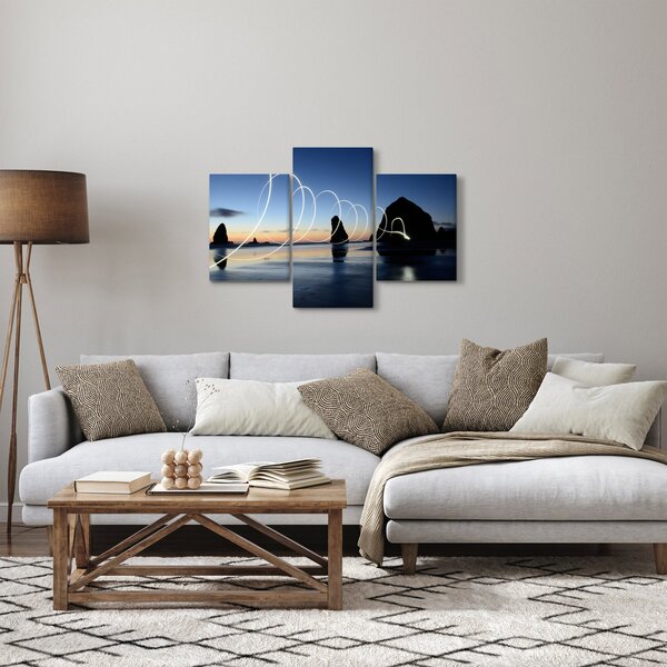 Kép - tengerpart naplementekor (90x60 cm)