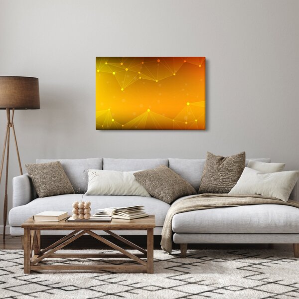 Absztrakt sárga kép (90x60 cm)