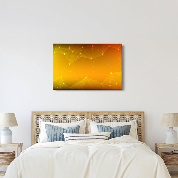 Absztrakt sárga kép (90x60 cm)