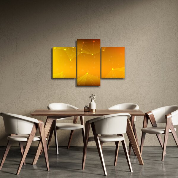 Absztrakt sárga kép (90x60 cm)
