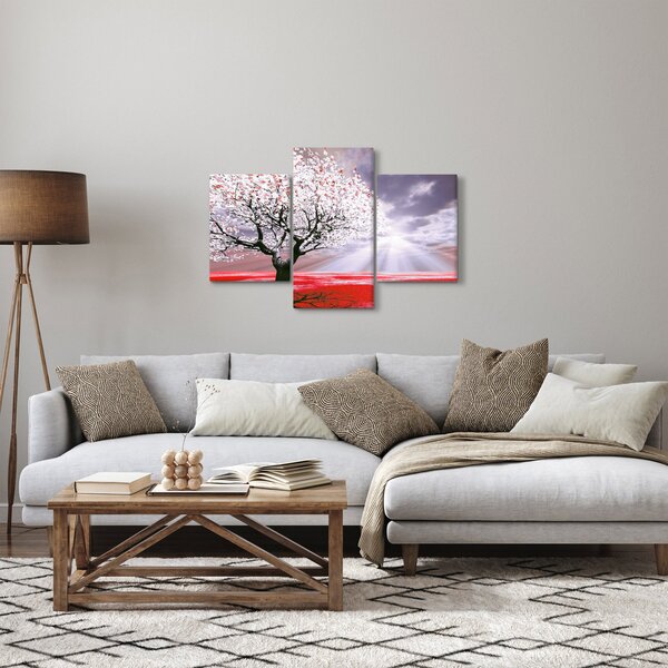 Piros fa kép (90x60 cm)