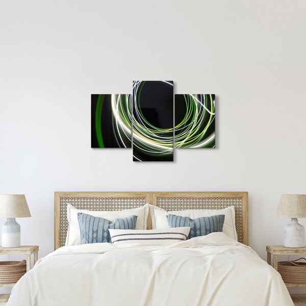 Kép zöld vonalak (90x60 cm)
