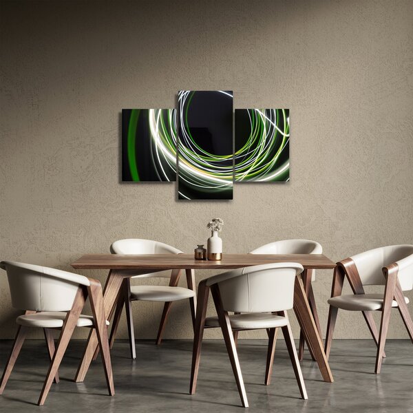 Kép zöld vonalak (90x60 cm)