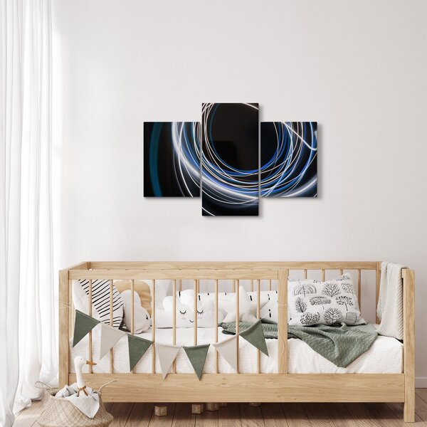 Kék vonalak képe (90x60 cm)