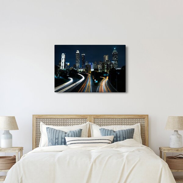 Éjszakai metropolisz képe (90x60 cm)