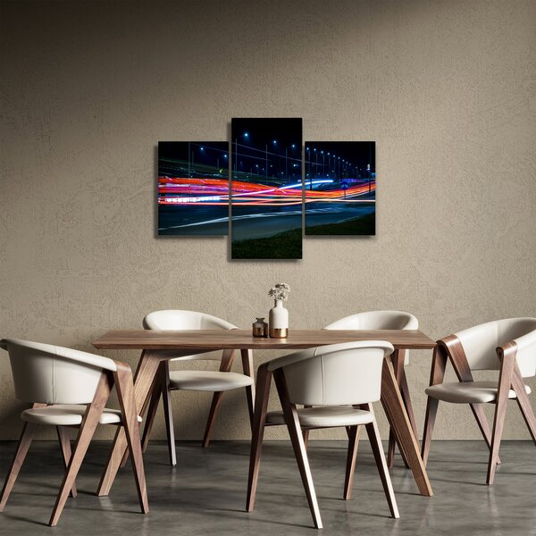 Éjszakai város képe (90x60 cm)