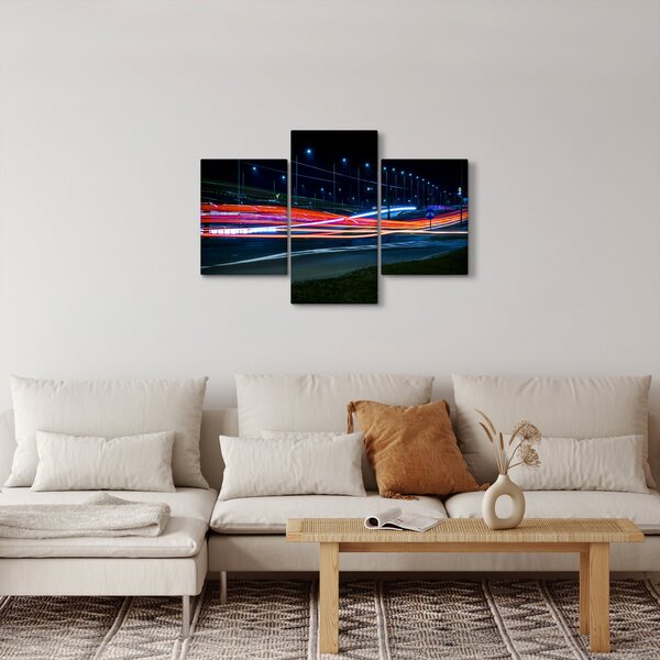 Éjszakai város képe (90x60 cm)