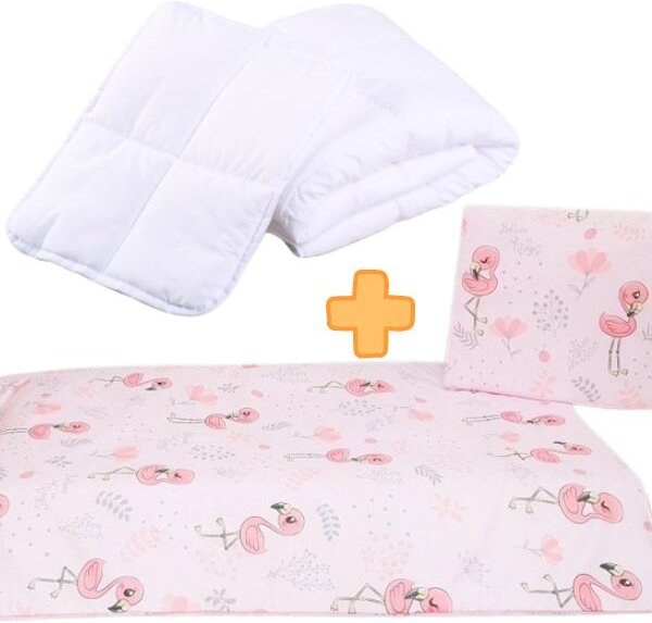 Flamingós ovis ágynemű szett