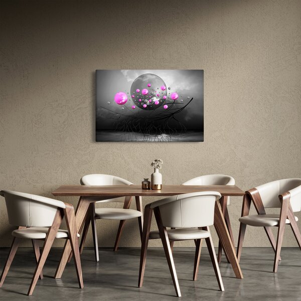 Rózsaszín gömbök képe (90x60 cm)