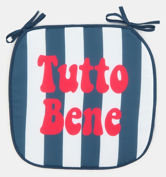 Sinsay - Székpárna „Tutto Bene” felirattal - kék