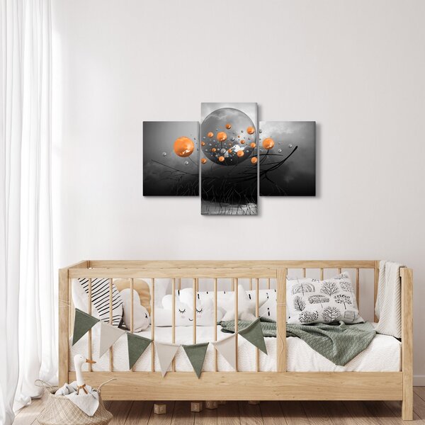 Narancssárga gömbök képe (90x60 cm)
