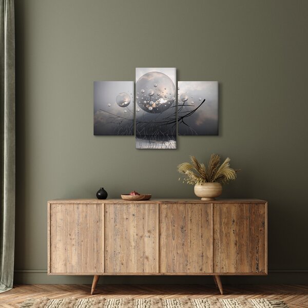 Absztrakt gömbök képe (90x60 cm)