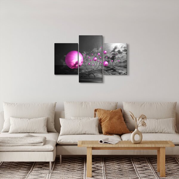 Rózsaszín gömbök képe (90x60 cm)