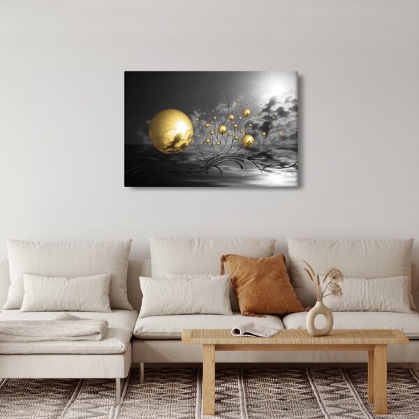 Okker gömbök képe (90x60 cm)