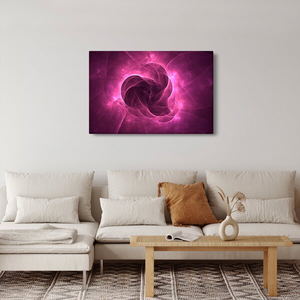 Modern rózsaszín absztrakció képe (90x60 cm)