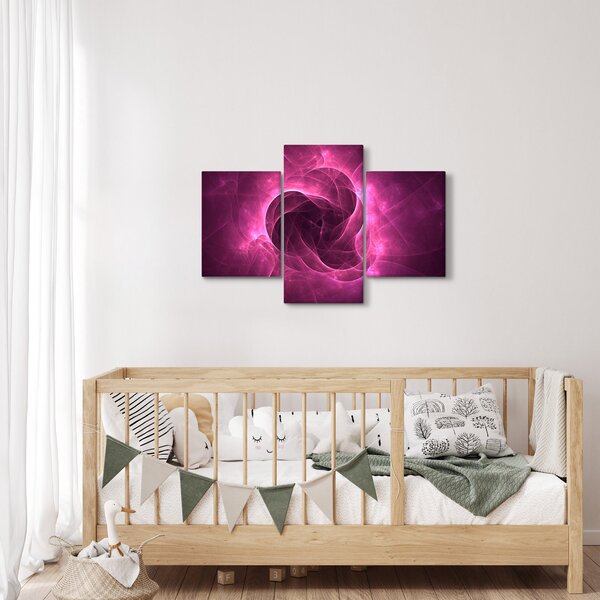 Modern rózsaszín absztrakció képe (90x60 cm)