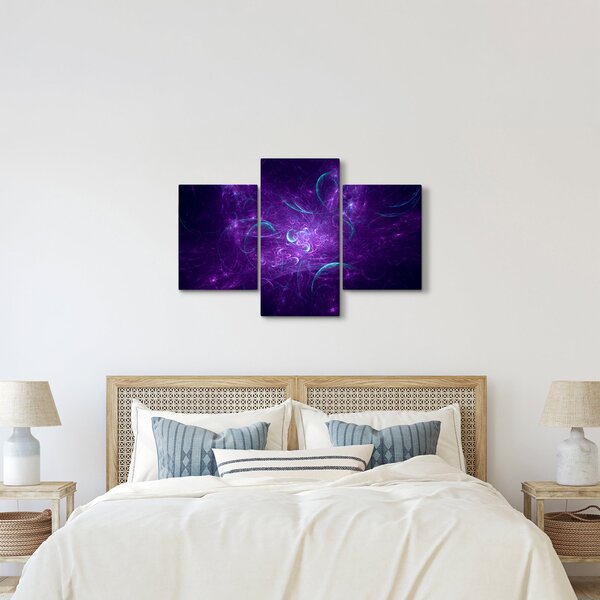 Modern kék absztrakció képe (90x60 cm)