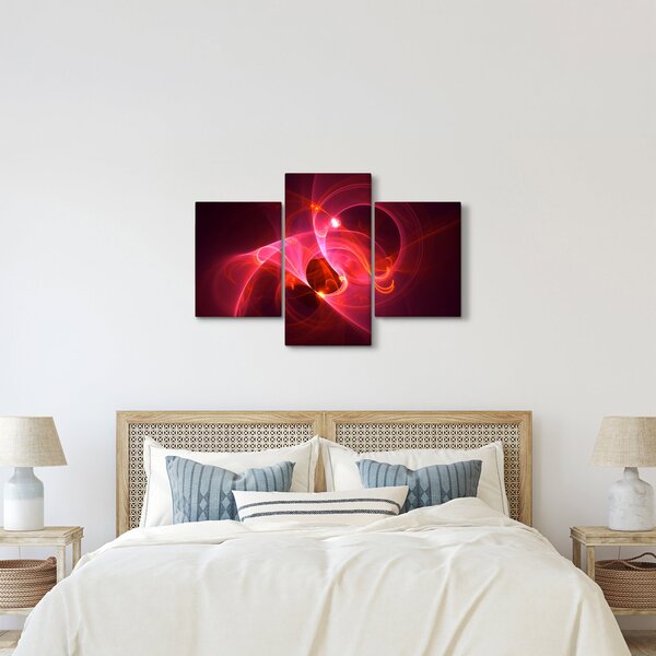 Modern rózsaszín absztrakció képe (90x60 cm)