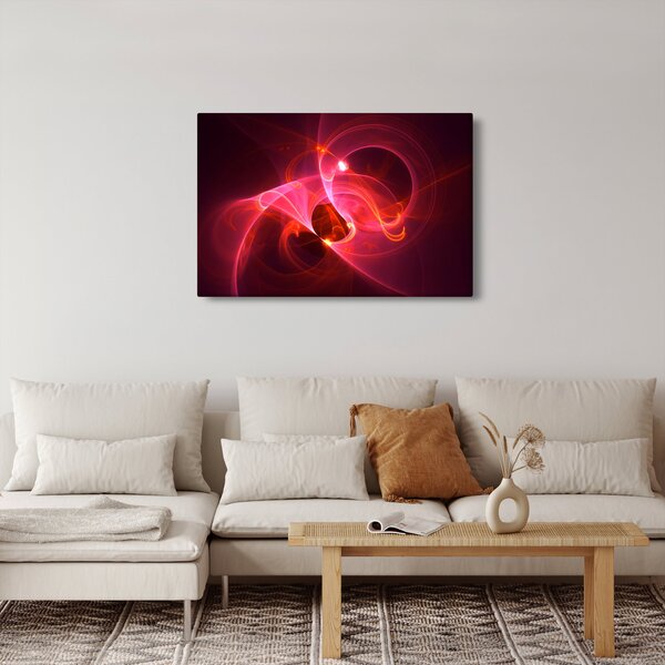 Modern rózsaszín absztrakció képe (90x60 cm)