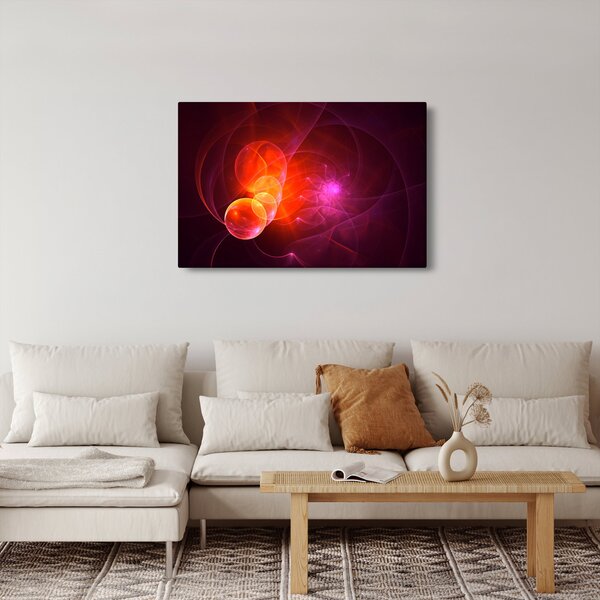 Modern rózsaszín absztrakció képe (90x60 cm)