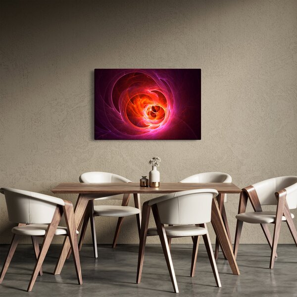 Modern rózsaszín absztrakció képe (90x60 cm)