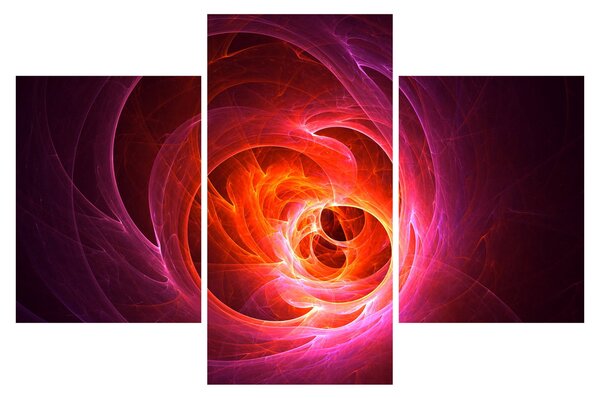 Modern rózsaszín absztrakció képe (90x60 cm)