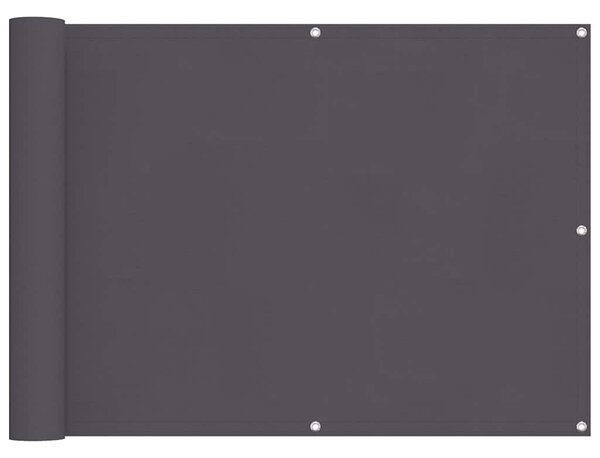 75x600 cm antracit Oxford szövetű erkély ablak sötétítő