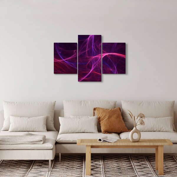 Absztrakt görbék képe (90x60 cm)