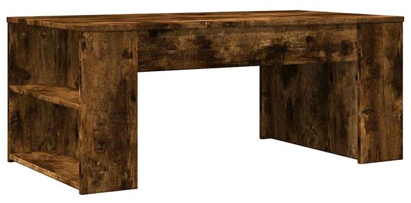 Füstös tölgy színű szerelt fa dohányzóasztal 102 x 55 x 42 cm