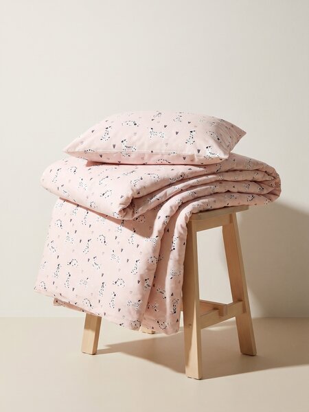 Sinsay - Mikroszálas ágynemű szett dalmata mintával - pasztellpink