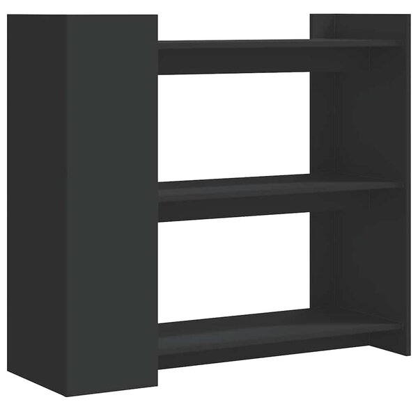 Fekete szerelt fa tálalóasztal 100x35x90 cm