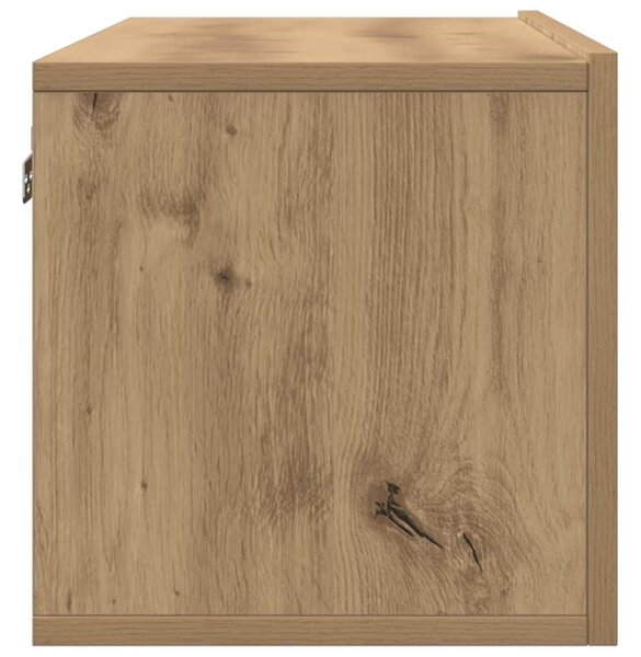 2 db kézműves tölgy falra szerelhető TV-szekrény 100x30x30 cm