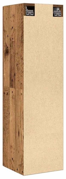 Antik fa színű szerelt fa TV-szekrény 30,5 x 30 x 110 cm