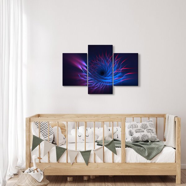 Kép - virág absztrakció (90x60 cm)