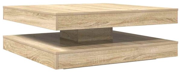Sonoma tölgy dohányzóasztal 360 fokban forgatható 90x90x34,5 cm