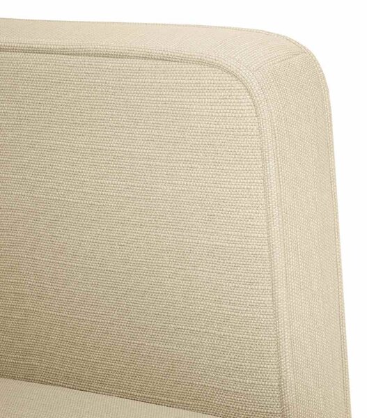 Krém szövet loveseat kanapé 111 cm