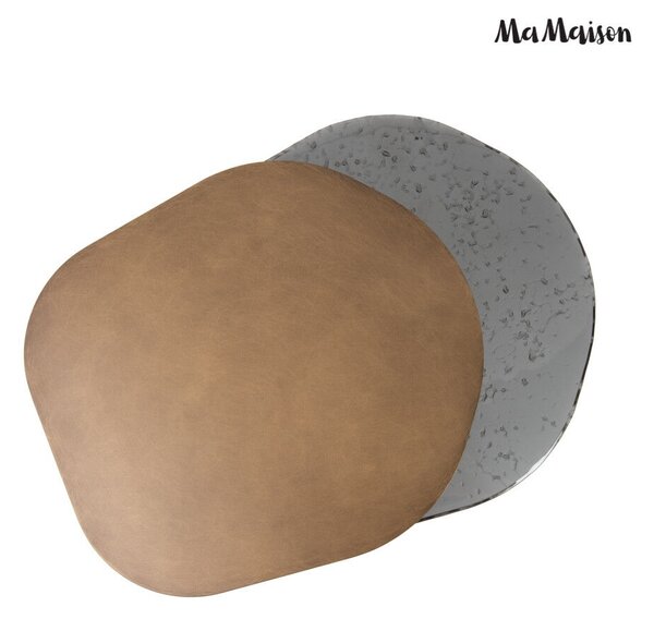 MaMaison Orfeo Dohányzóasztal Arany / Fekete Kétlapos Design