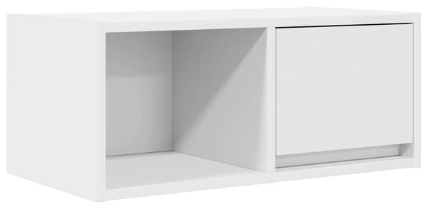 2 db fehér szerelt fa TV-szekrény 60x31x25,5 cm