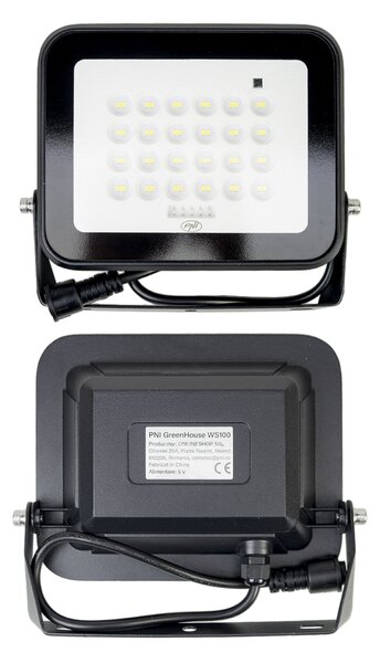8 db-os PNI GreenHouse WS100 LED reflektor 100W szolár panellal, 10000mAh akkumulátorral, távirányítóval, állítható időzítéssel és fényerővel, 6500 K, IP65