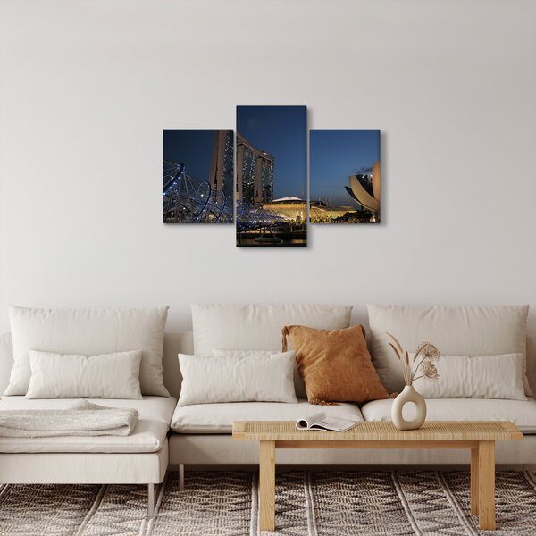 Modern metropolisz képe (90x60 cm)