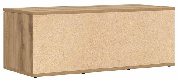 Kézműves tölgy színű szerelt fa TV-szekrény 80x34x30 cm