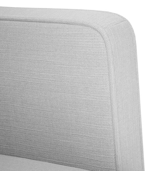 Felhőszürke szövet loveseat kanapé 111 cm