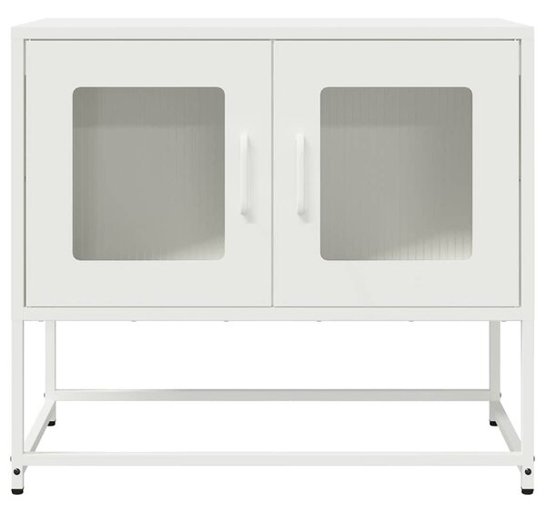 Fehér hidegen hengerelt acél TV-szekrény 68x39x60,5 cm