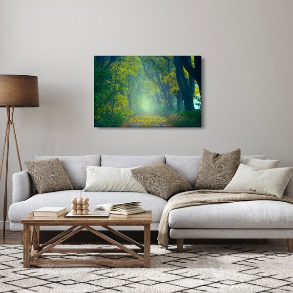 Fákkal szegélyezett út képe (90x60 cm)
