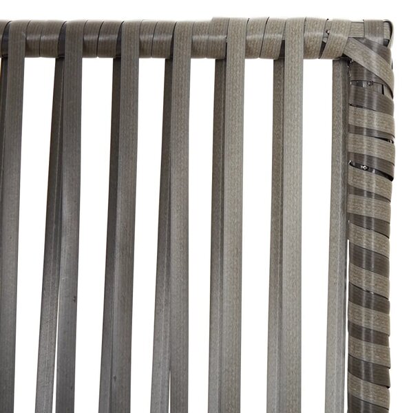 Szürke 4 paneles polyrattan térelválasztó