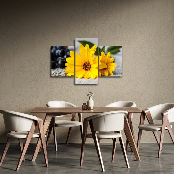 Sárga virágok képe (90x60 cm)