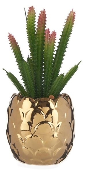 Ibergarden Dekor növény Aranysárga Kerámia Kaktusz Műanyag (8 x 20 x 8 cm)